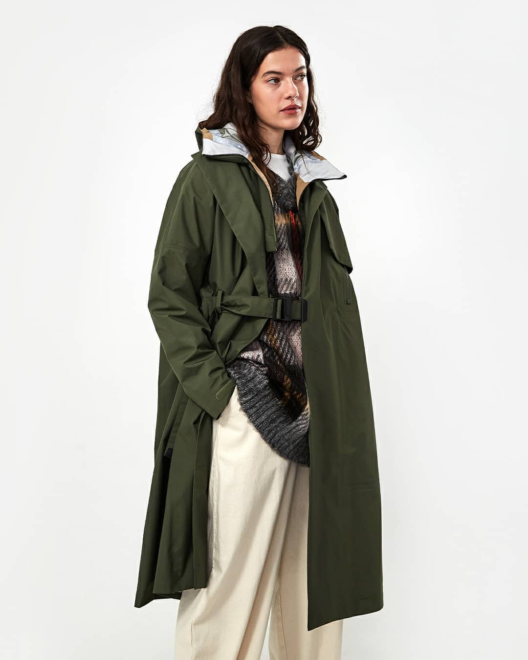 Estudio Niksen Mac Pocket Coat W - Khaki - 7