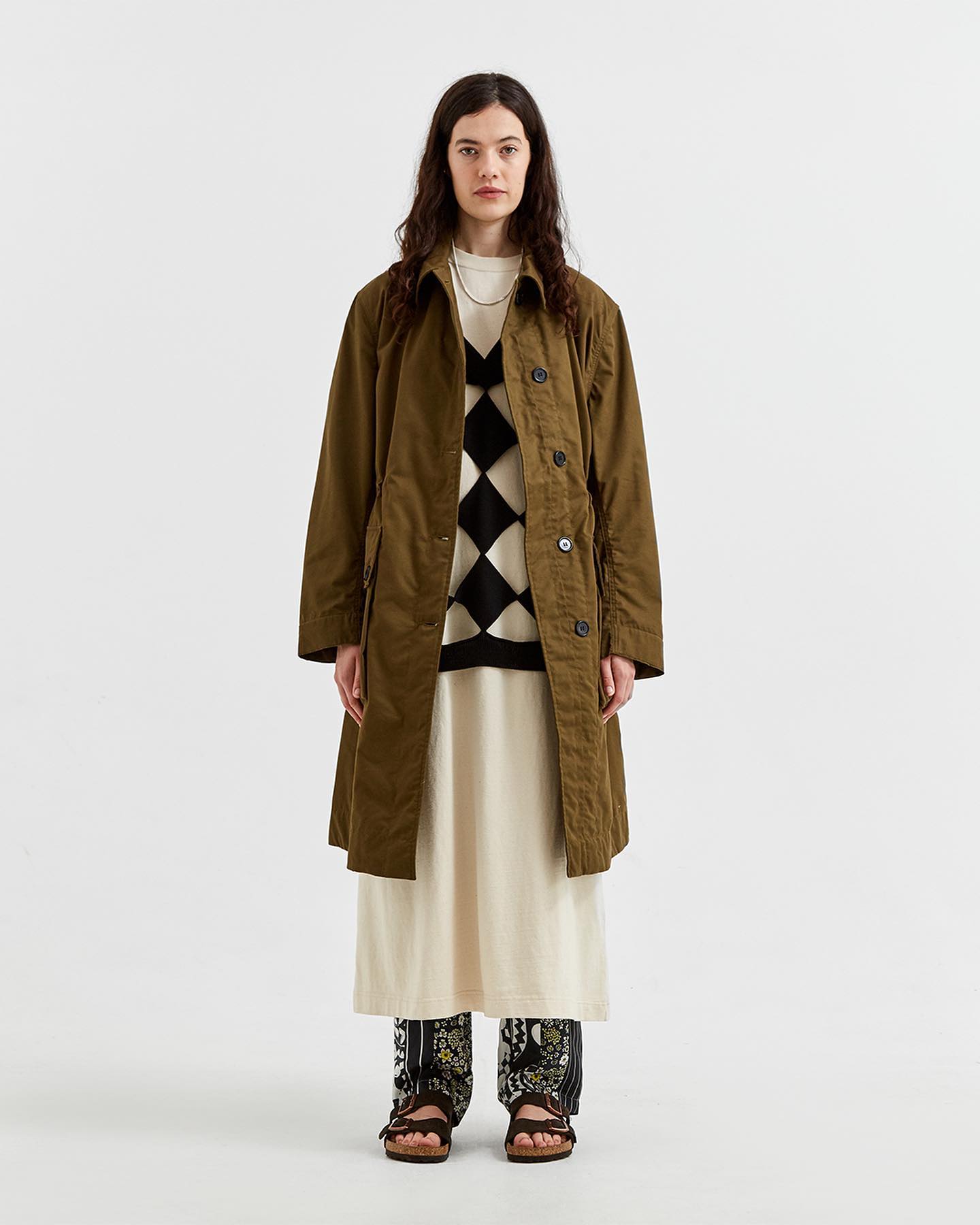 Estudio Niksen Mac Pocket Coat W - Khaki - 6