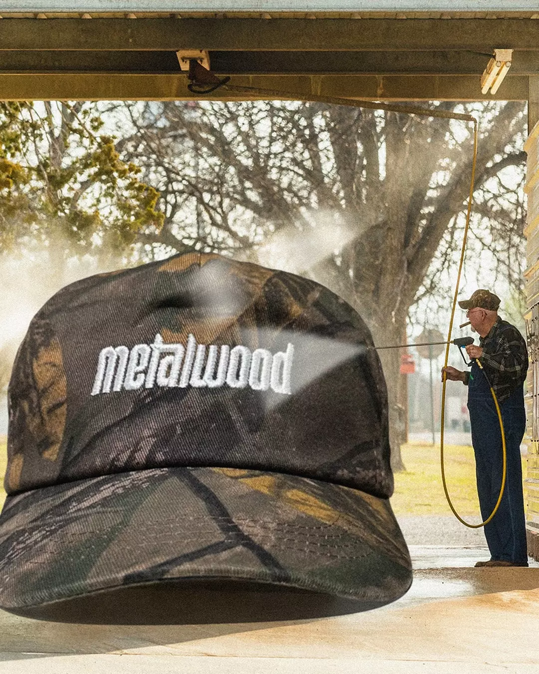 Metalwood Metal Logo 5-Panel Cap - Brown - 6