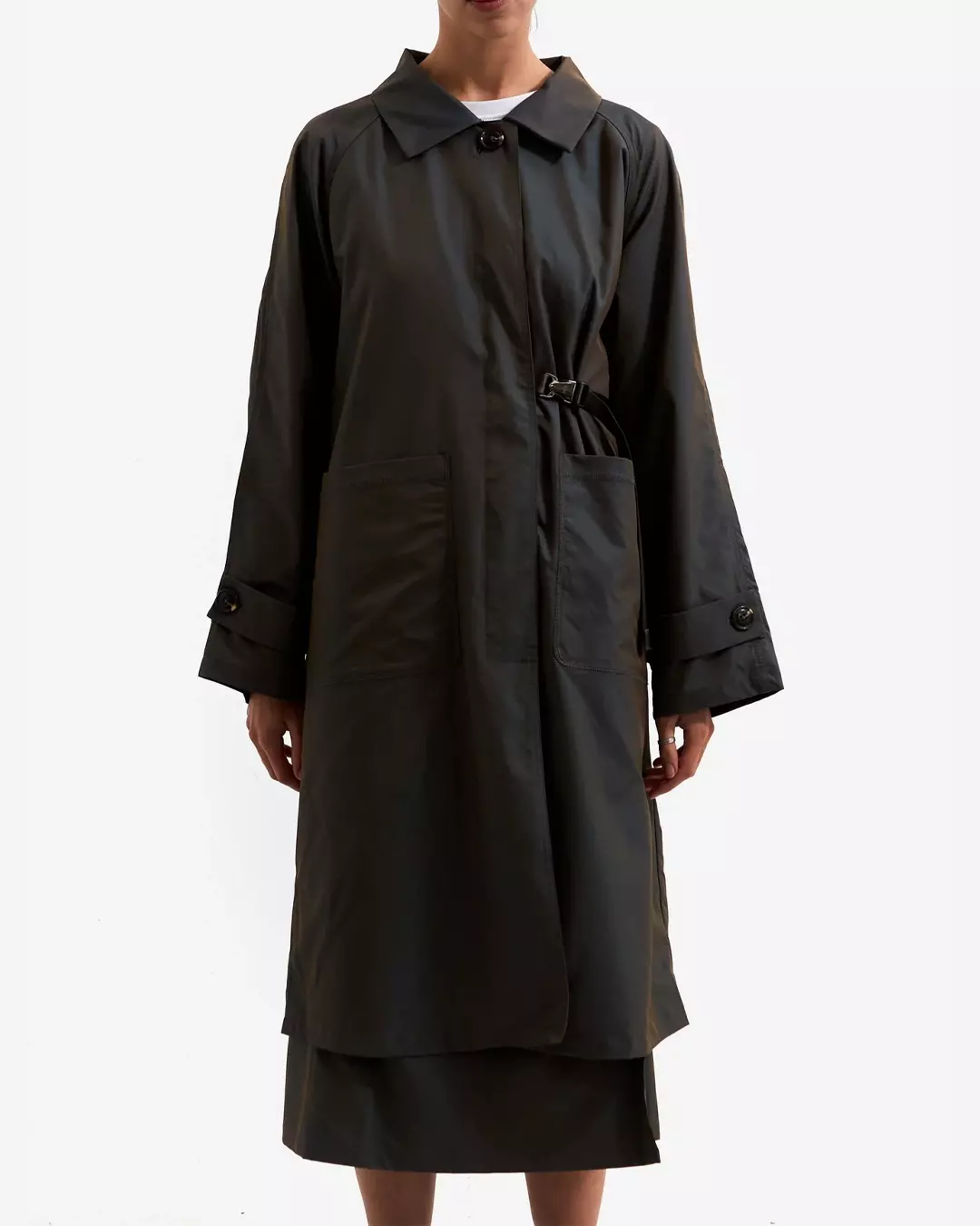Estudio Niksen Mac Pocket Coat W - Khaki - 9