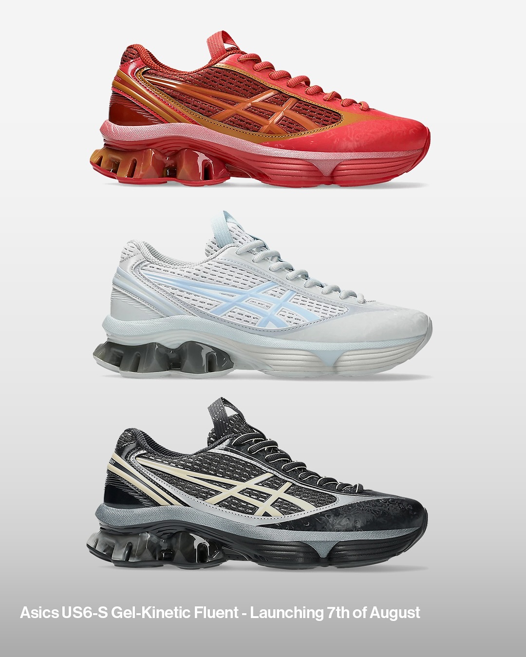 Asics Gel Kinetic Fluent - Gravel/Carbon - 6
