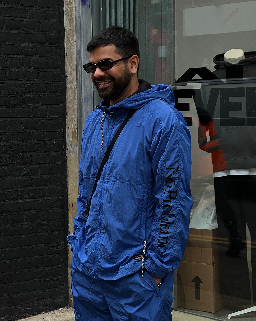 No Problemo NP Contrast Nylon Jacket - Blue - 4