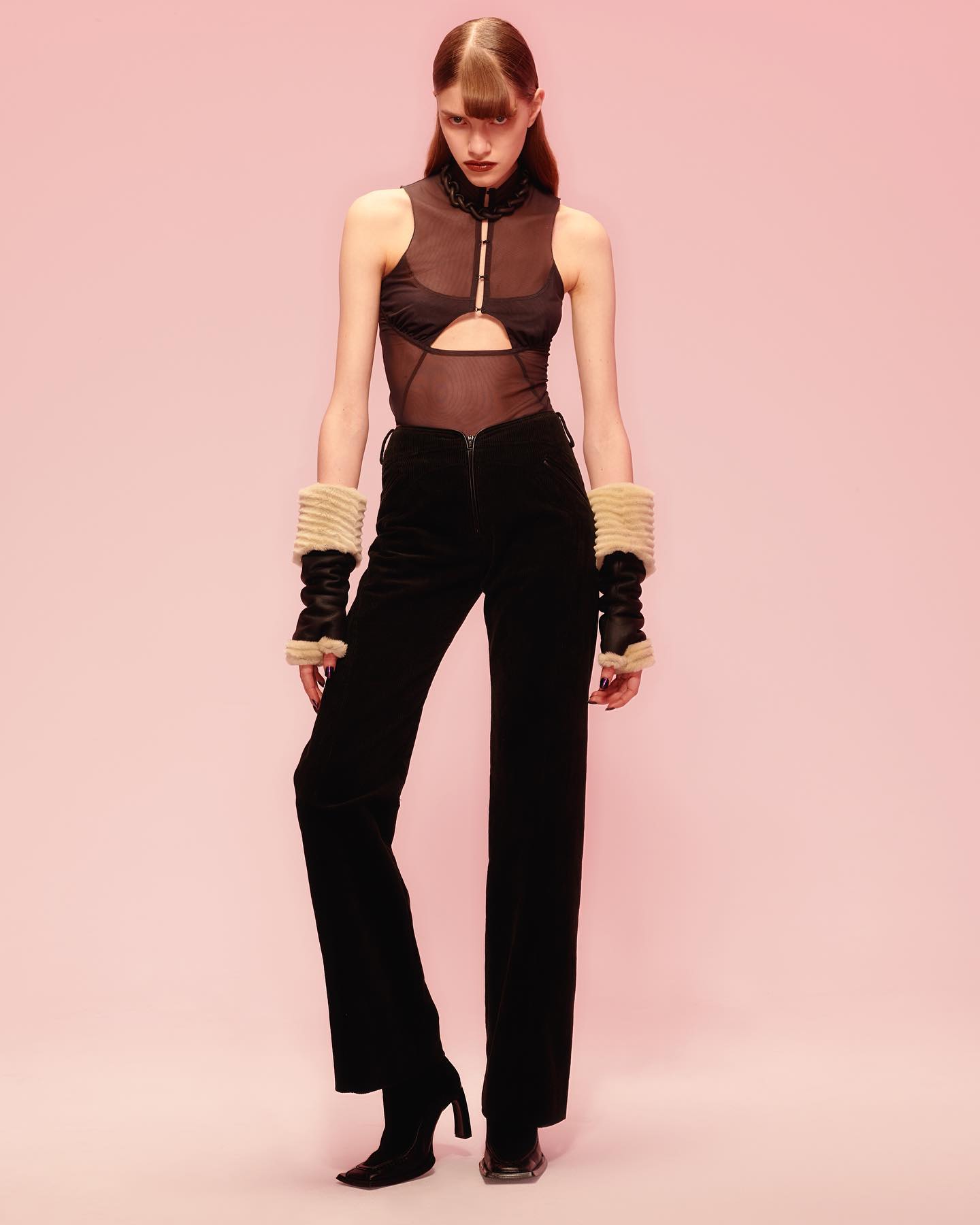 Serpent Buckle Mules Black - 5