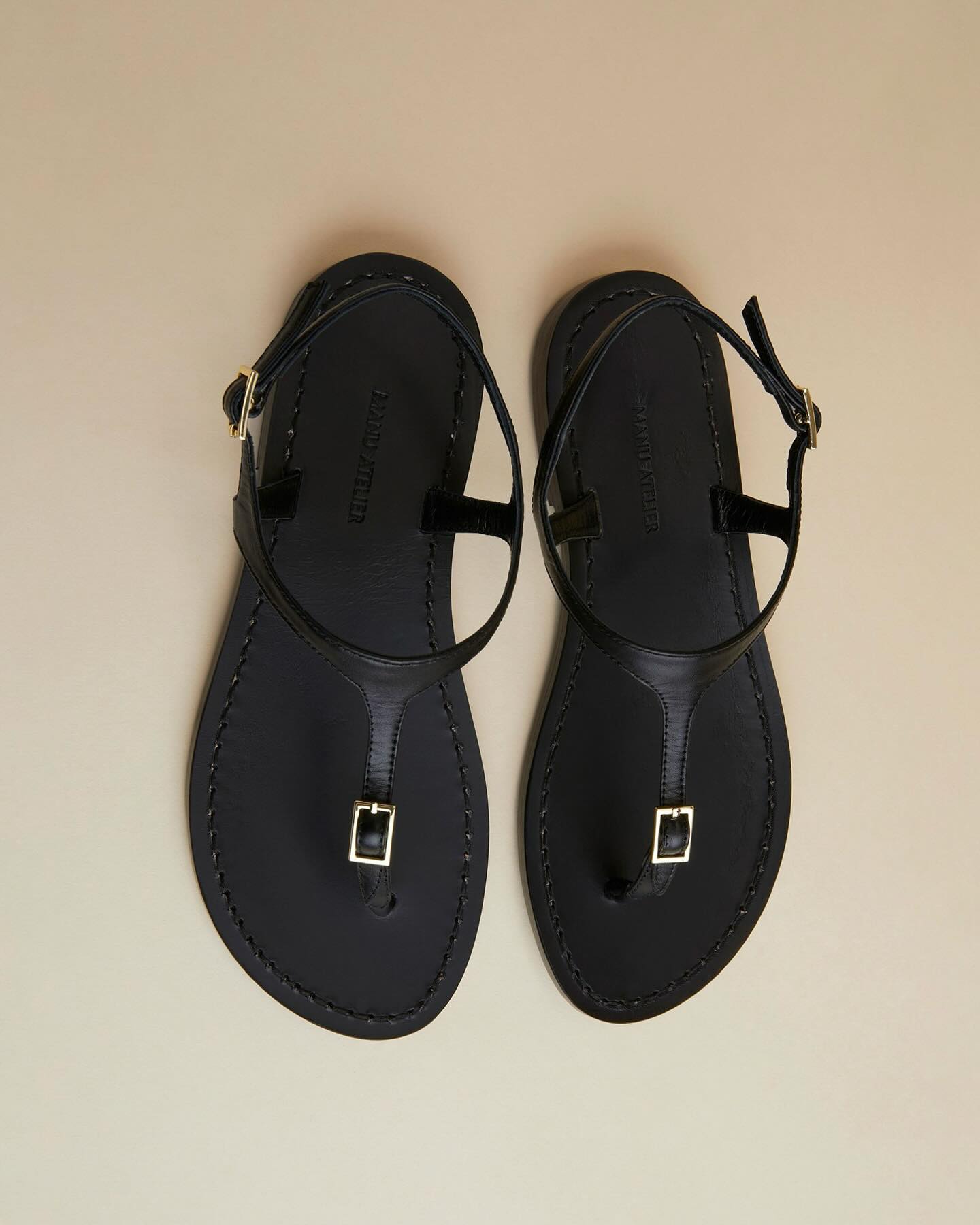 Manu Flip-Flops Black Soft - 4