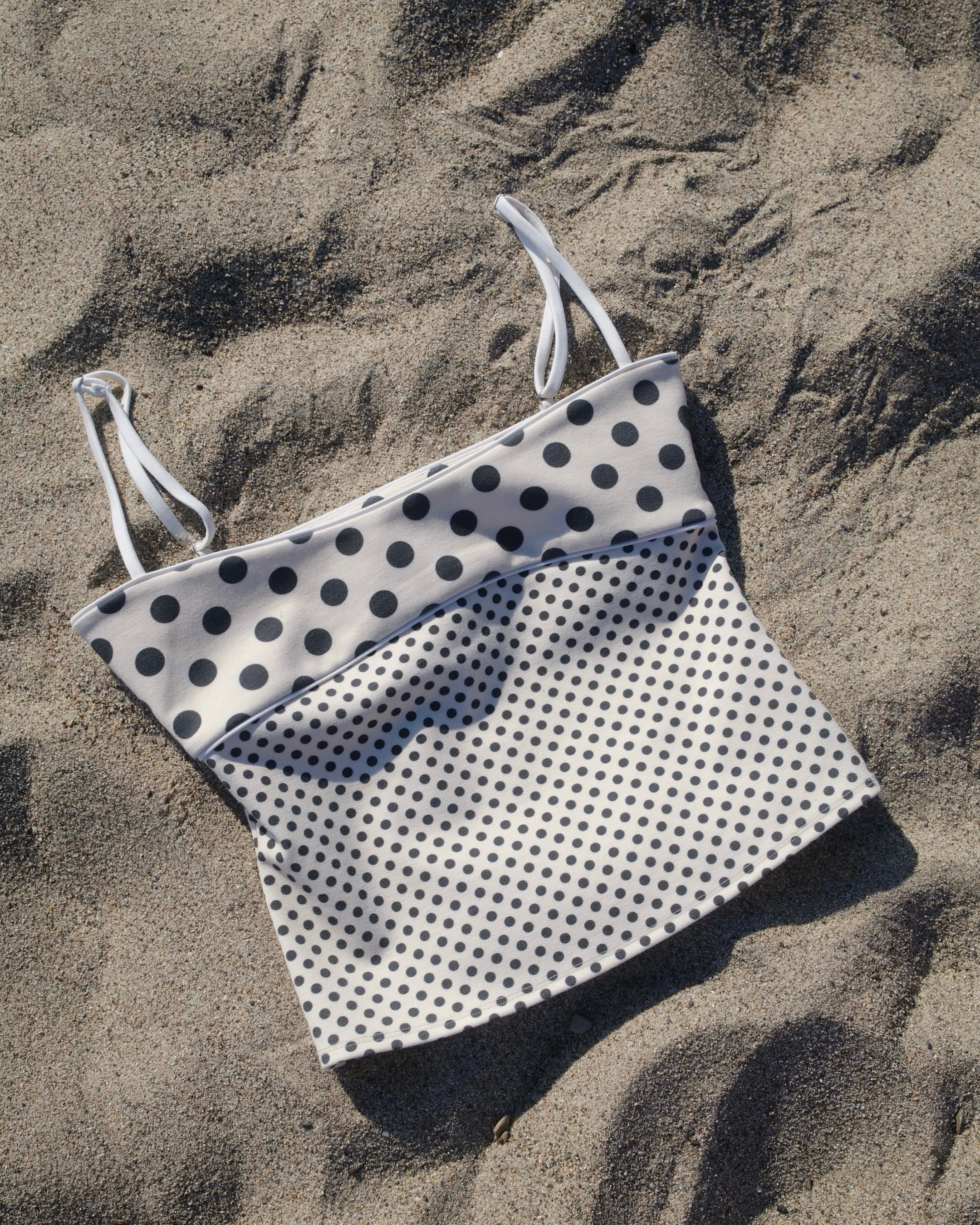 LUNA TOP - BLACK AND WHITE POLKA DOT - 7
