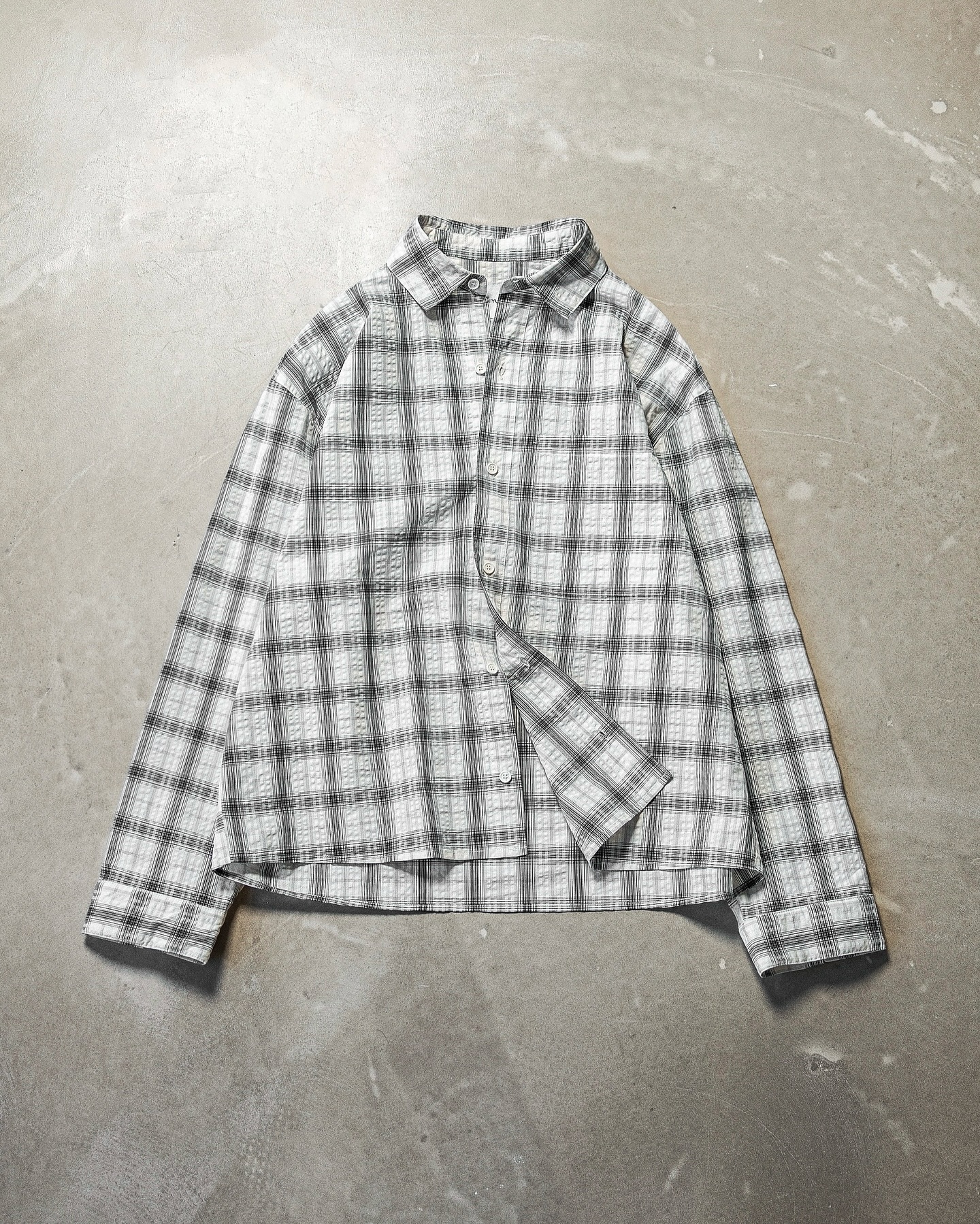 MKI DRAPE SLUB BOX DRESS SHIRT - 6