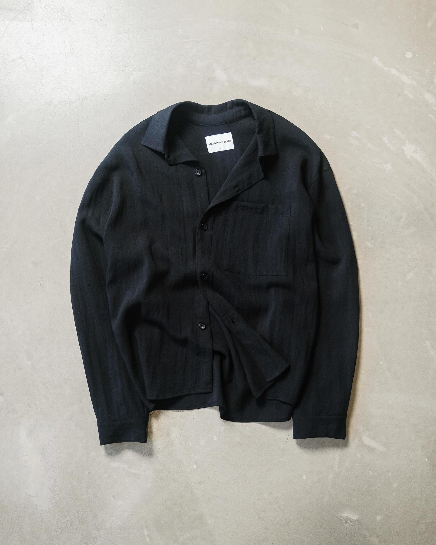 MKI DRAPE SLUB BOX DRESS SHIRT - 9