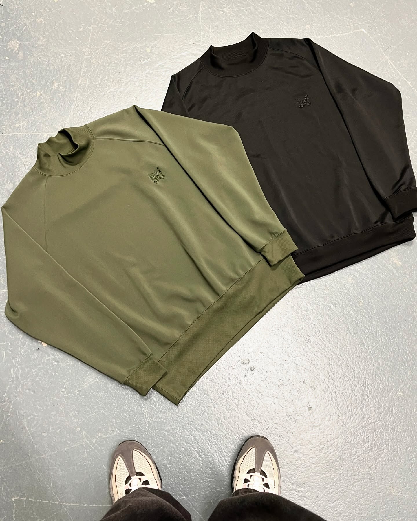 Needles black high neck sweatshirt (M) - 6