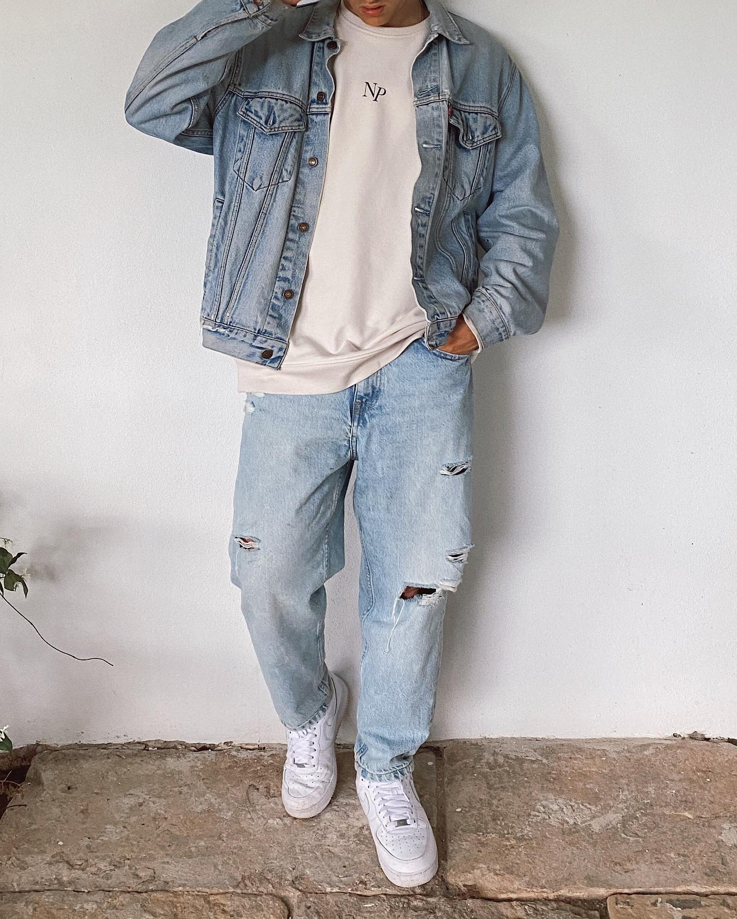 Old Baggy Jeans Light Sand Wash - 10