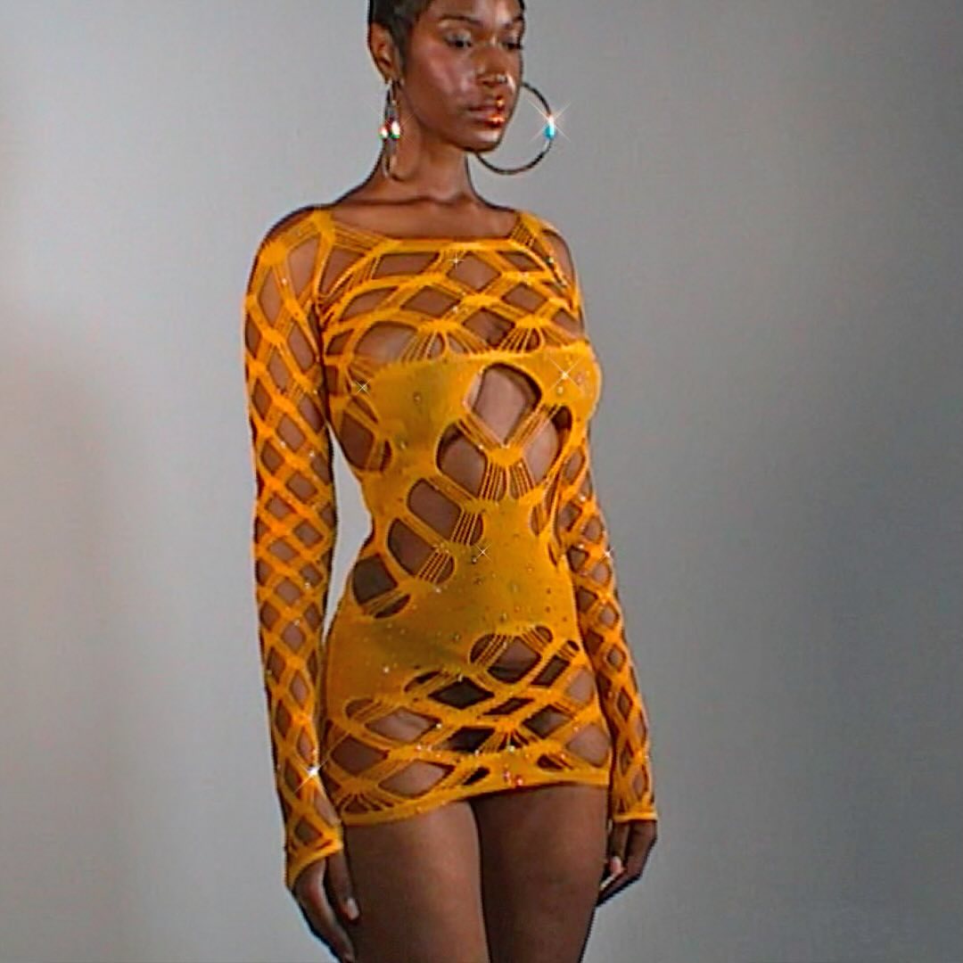 Pandora Dress in Tangerine - 4