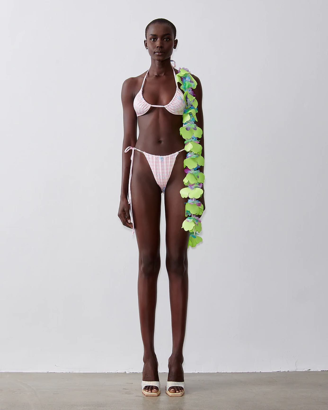 Keaton Bikini Bottoms Pink Gingham - 6