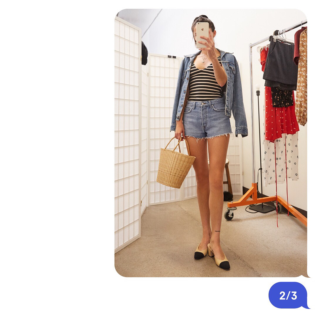 Saige High Rise 4” Jean Shorts - 6