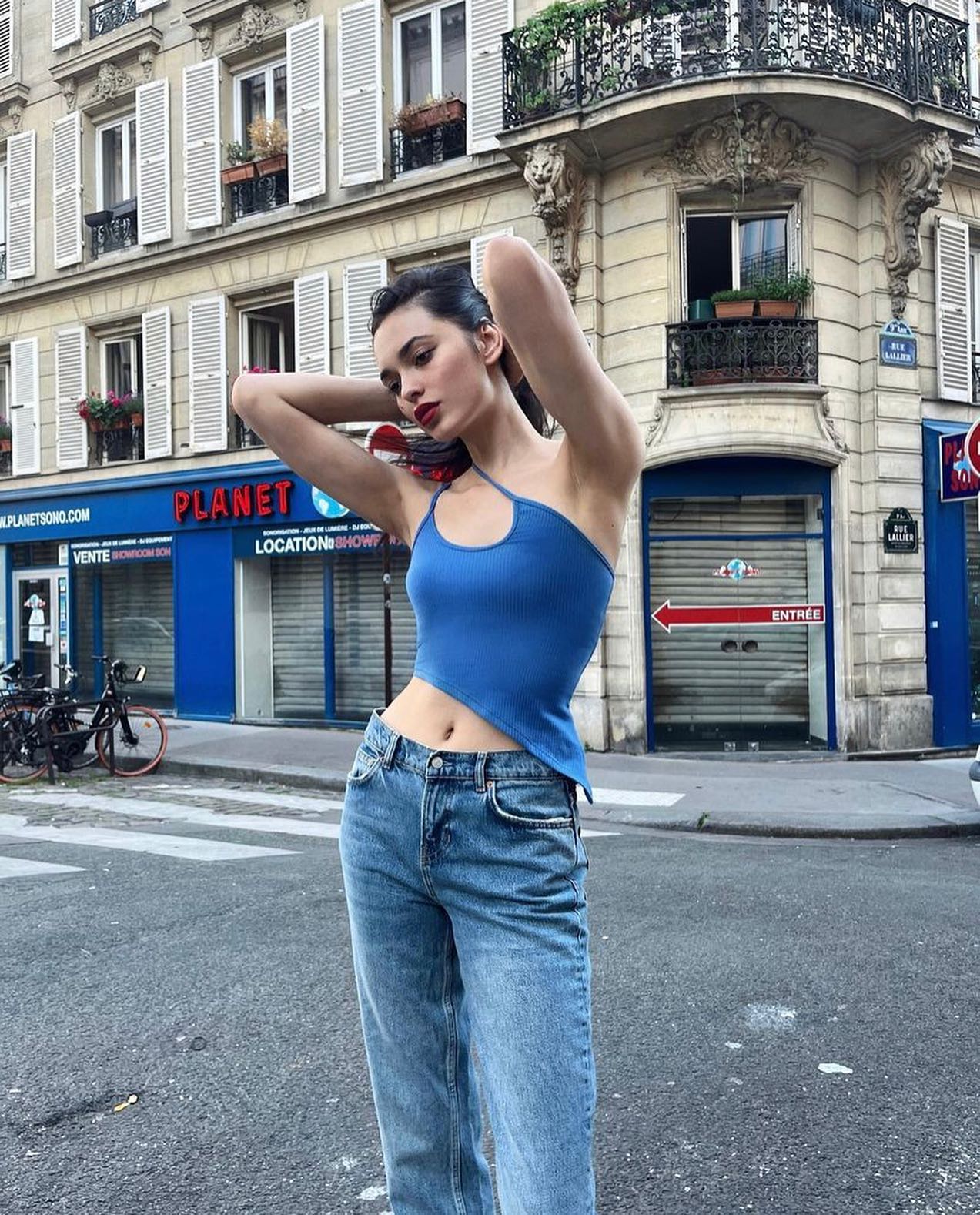 Saige High Rise 4” Jean Shorts - 5