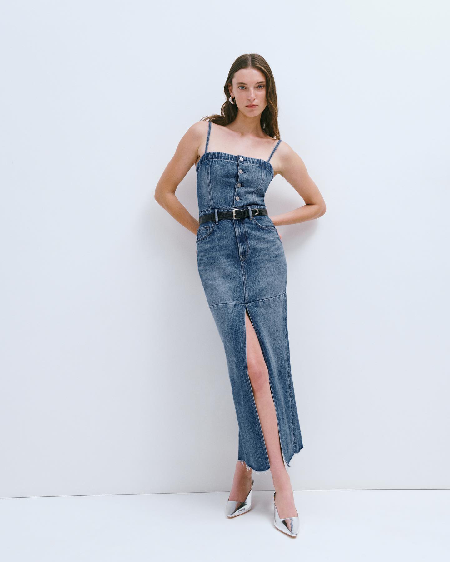 Elma Denim Mini Dress - 11