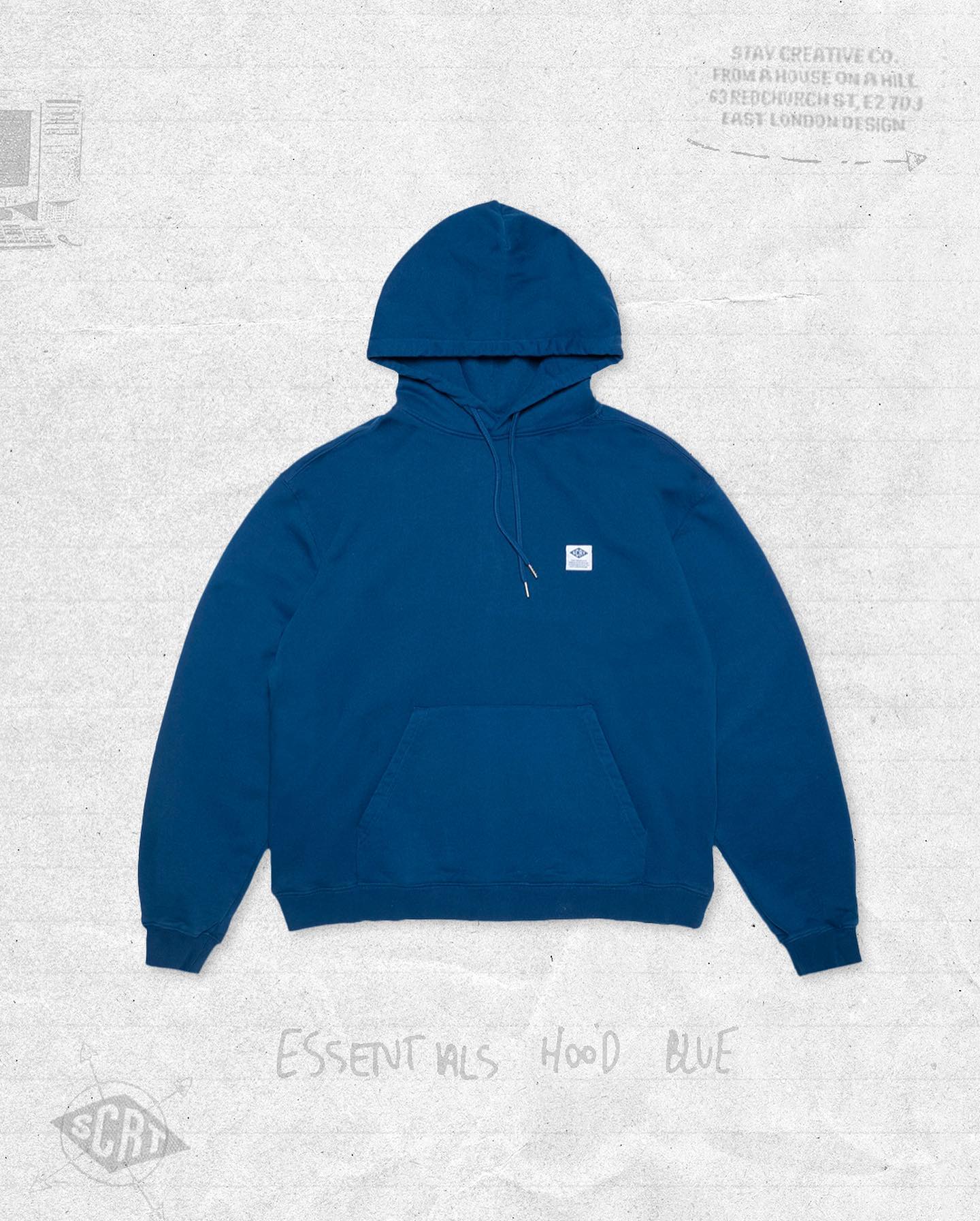 Echoes of Existence Hoodie - Garment Dyed Rock - 7