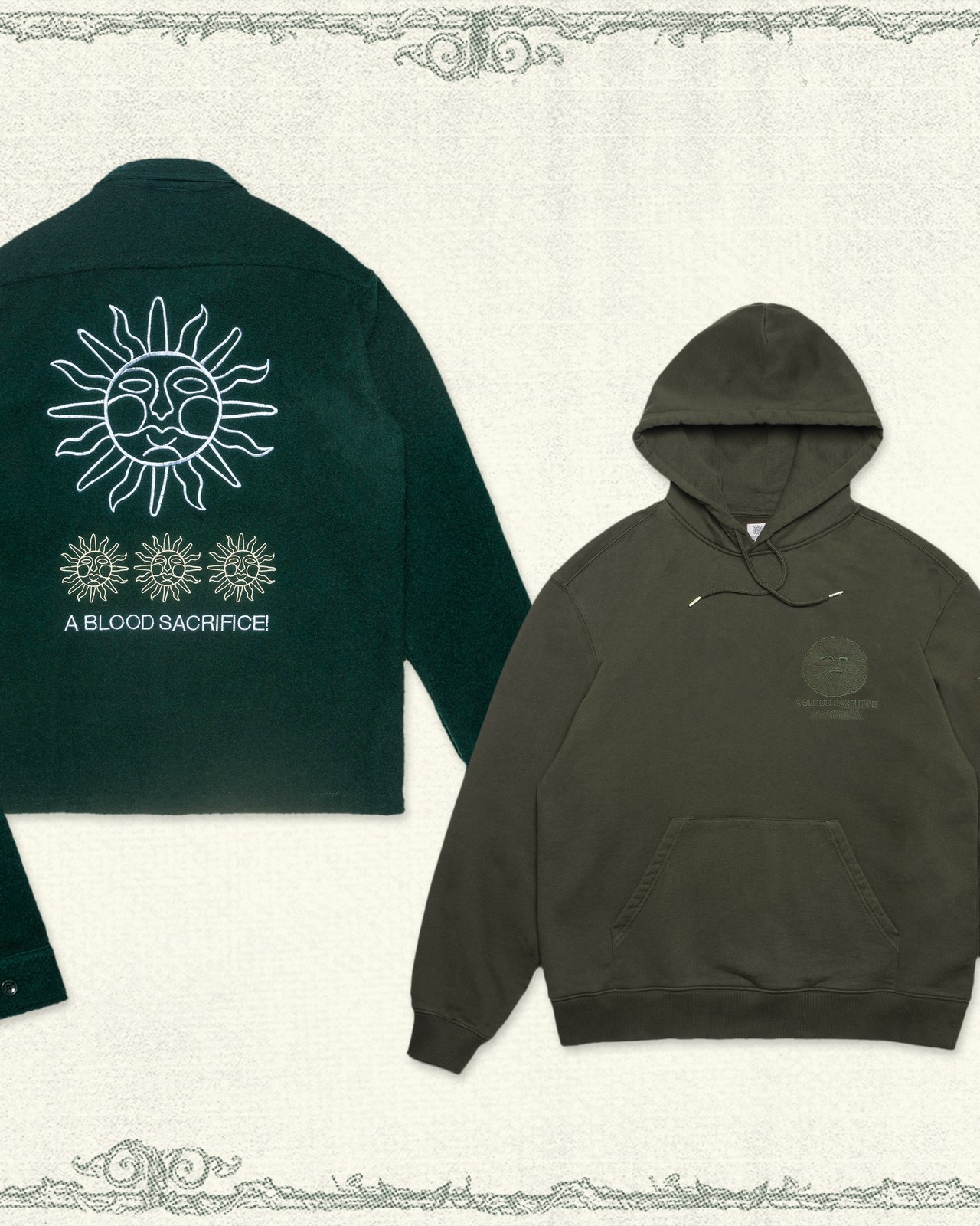 Echoes of Existence Hoodie - Garment Dyed Rock - 8