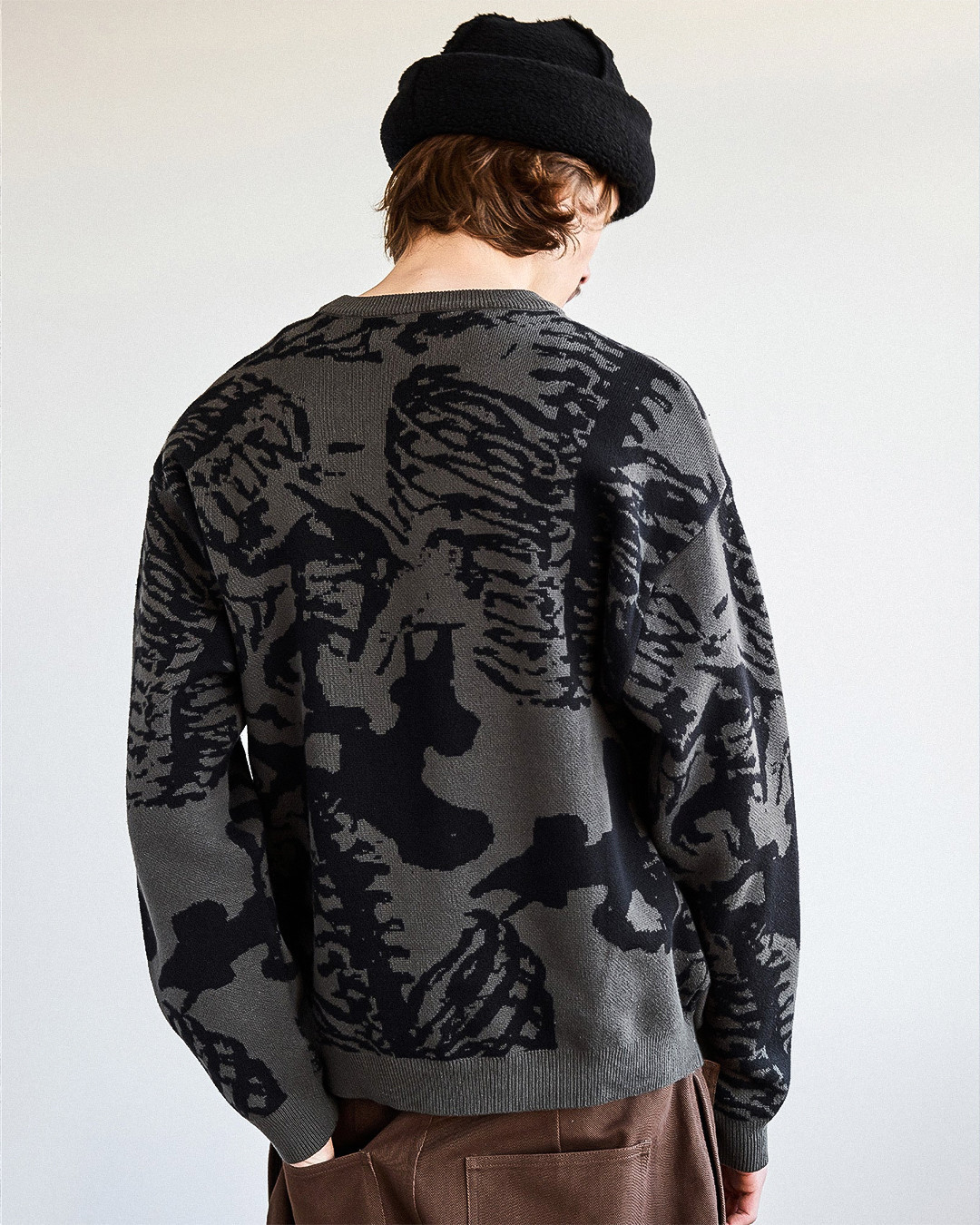 Skeleton Knit - Dark Olive - 7