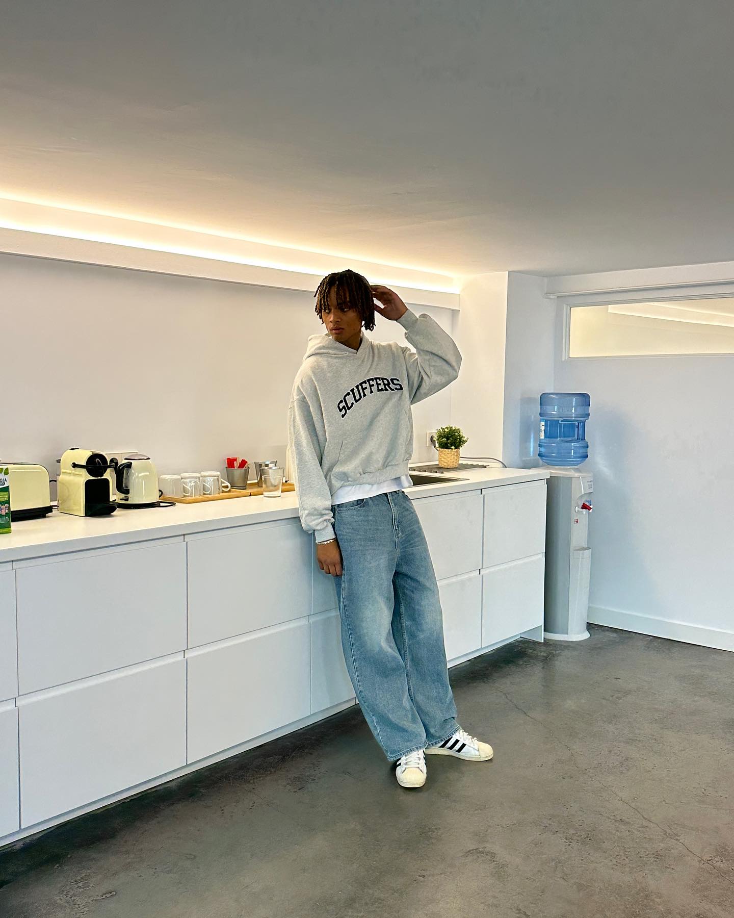 Flock Light Grey Hoodie - 8
