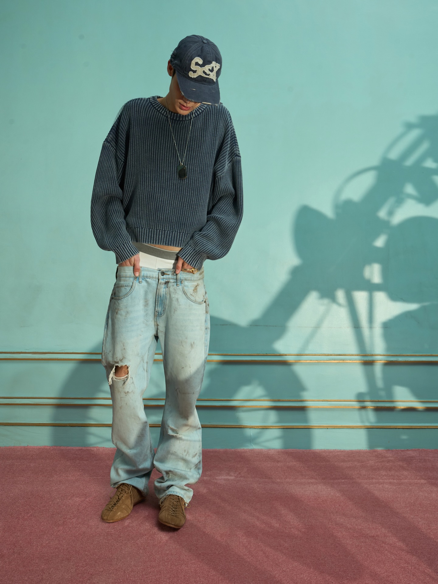 Handmade Blue Knit - 10