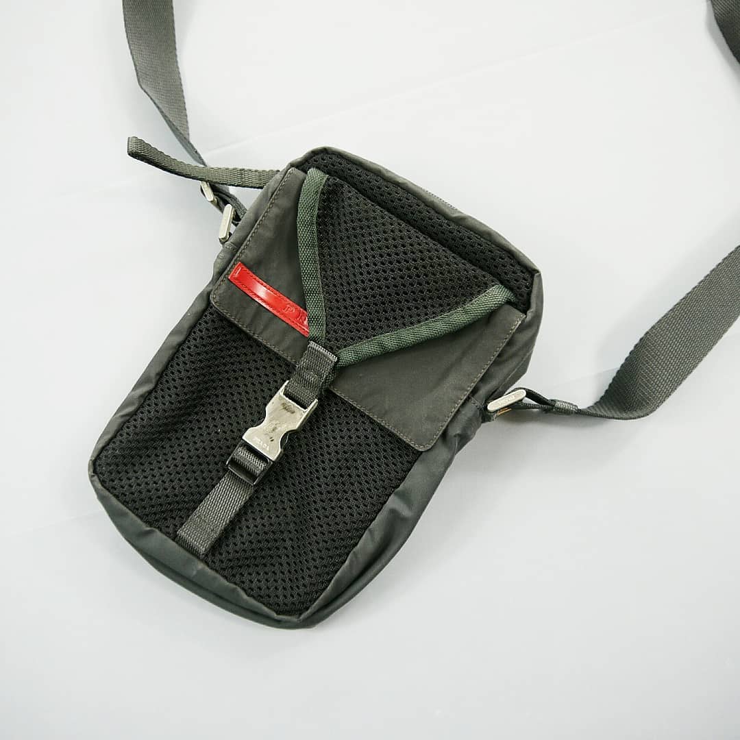 Vintage 2000 Prada Sport Mesh Crossbody Bag - 6