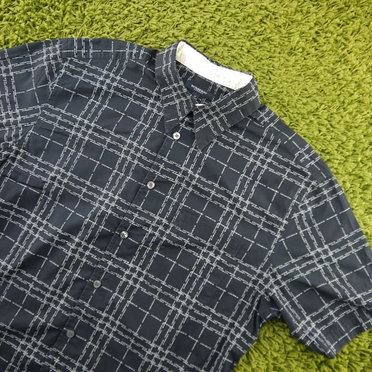 Vintage Armani Jeans Checkered Long Sleeve Button Up Shirt Size M - 7