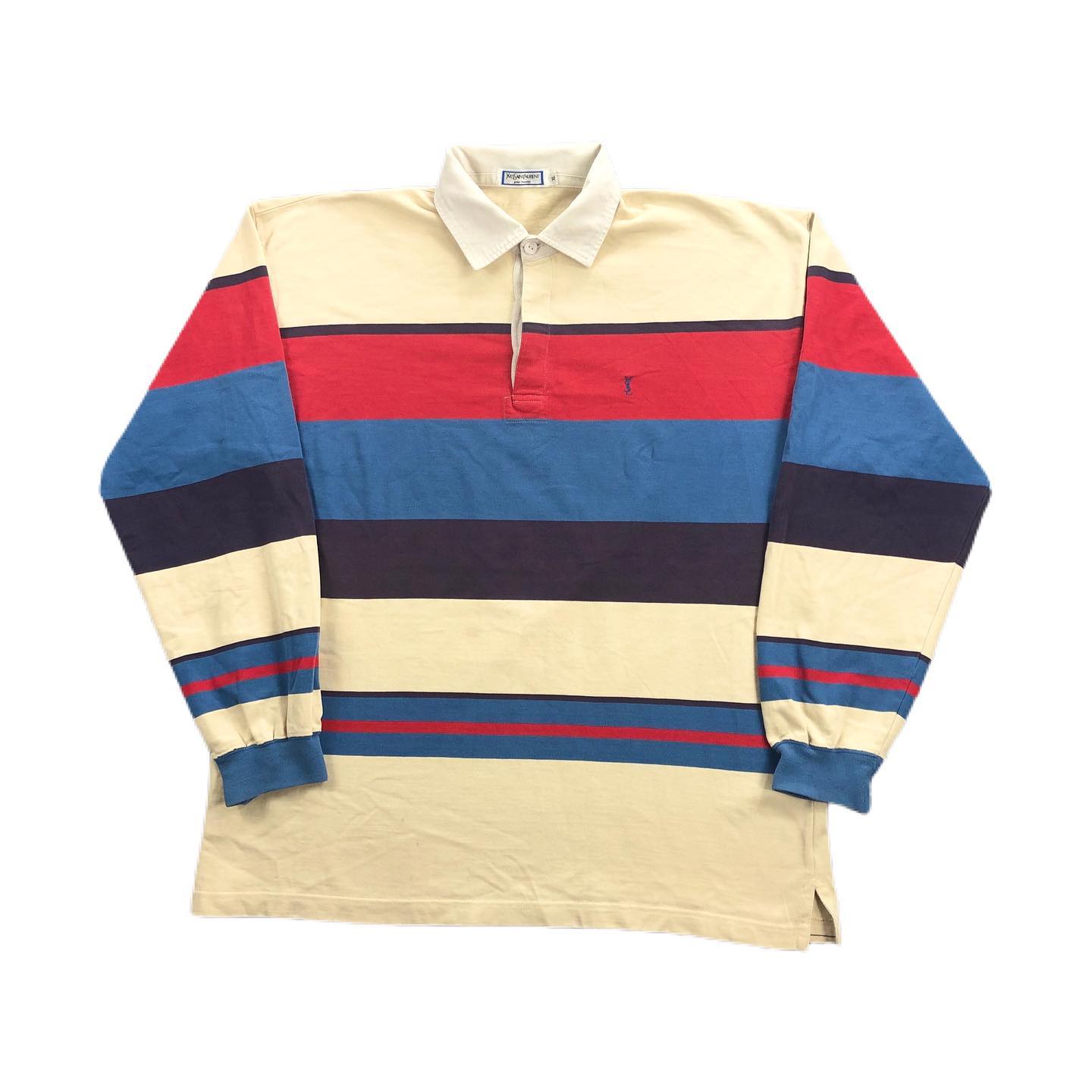 Vintage 90s Polo Ralph Lauren Striped Long Sleeve Polo Shirt Size XL - 7