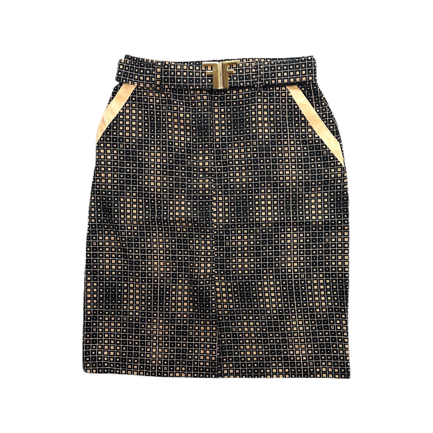 Vintage 2009 Miu Miu Zip Skirt Womens Size W27 - 8