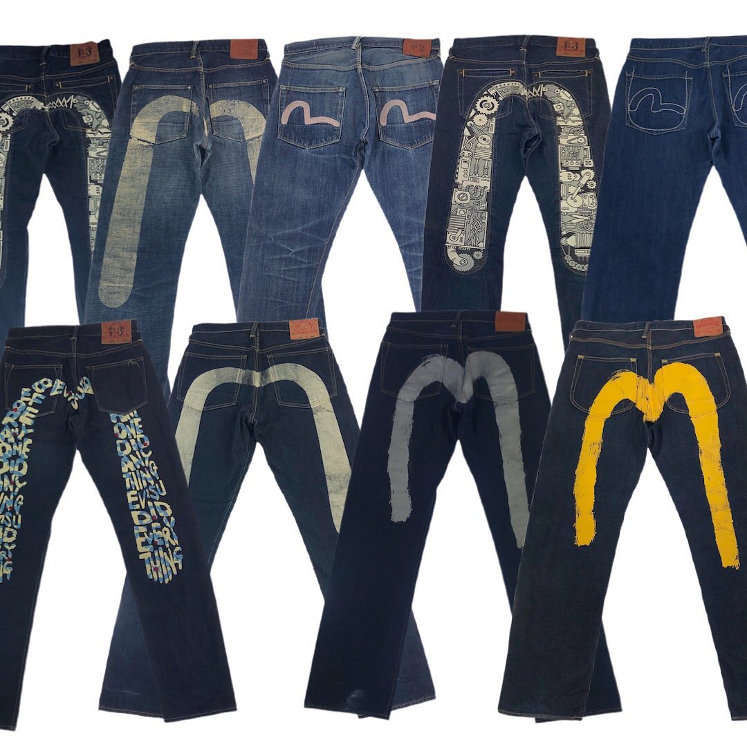 Vintage 2000s Evisu Embroidered Daicock Japanese Denim Jeans Size W30 - 7