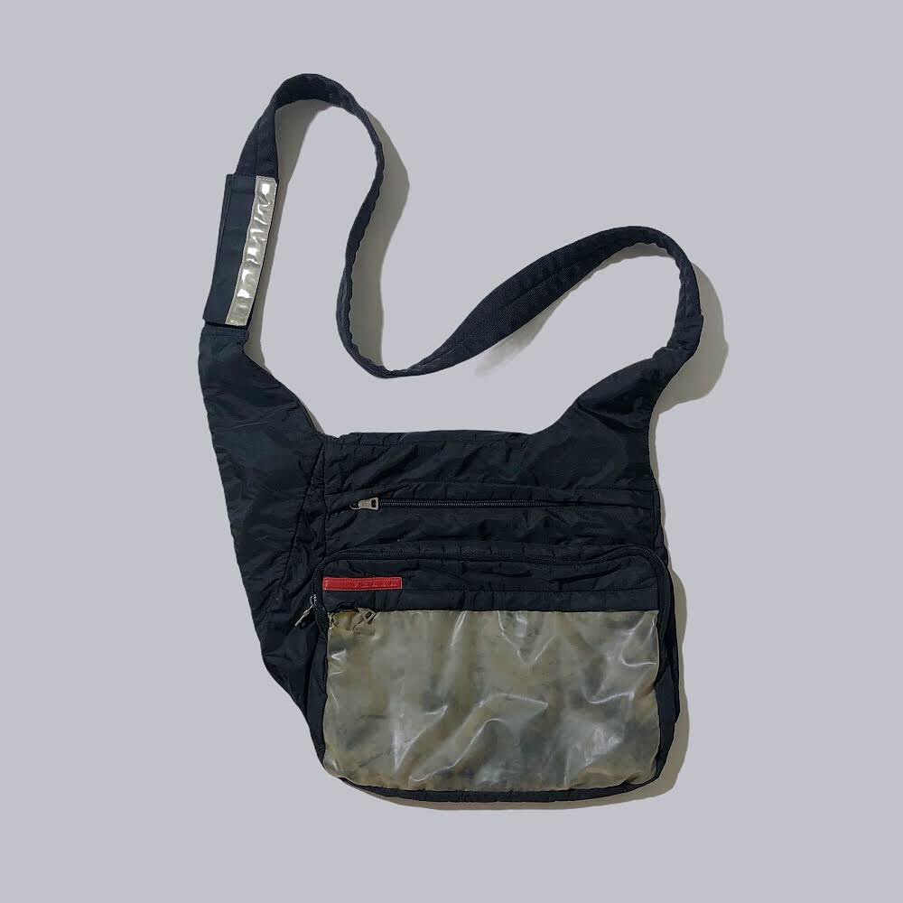 Vintage 2000 Prada Sport Mesh Crossbody Bag - 8