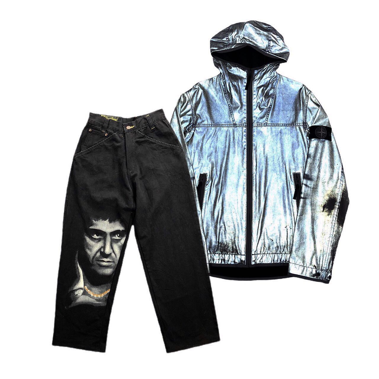Vintage Scarface Jeans Size W26 - 6