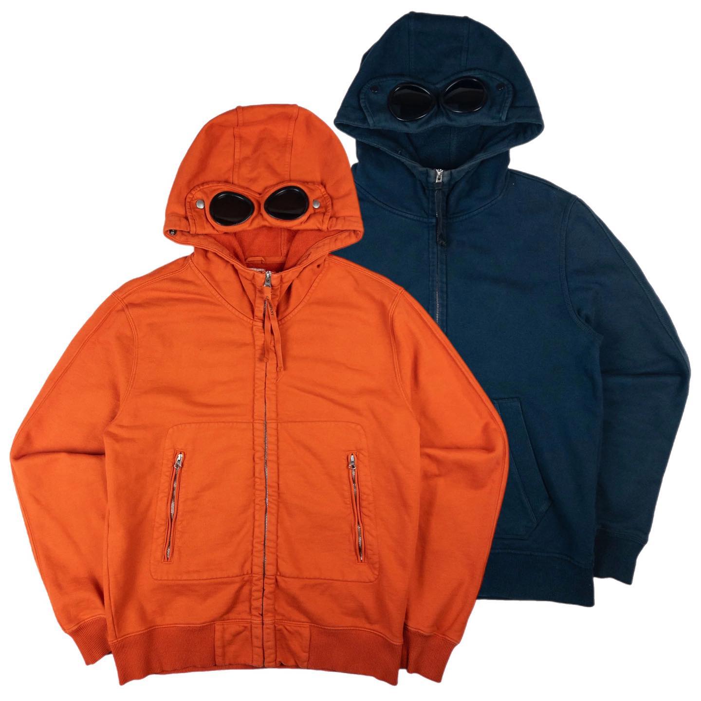 Vintage CP Company Goggle Hood Zip Up Hoodie Size S - 8