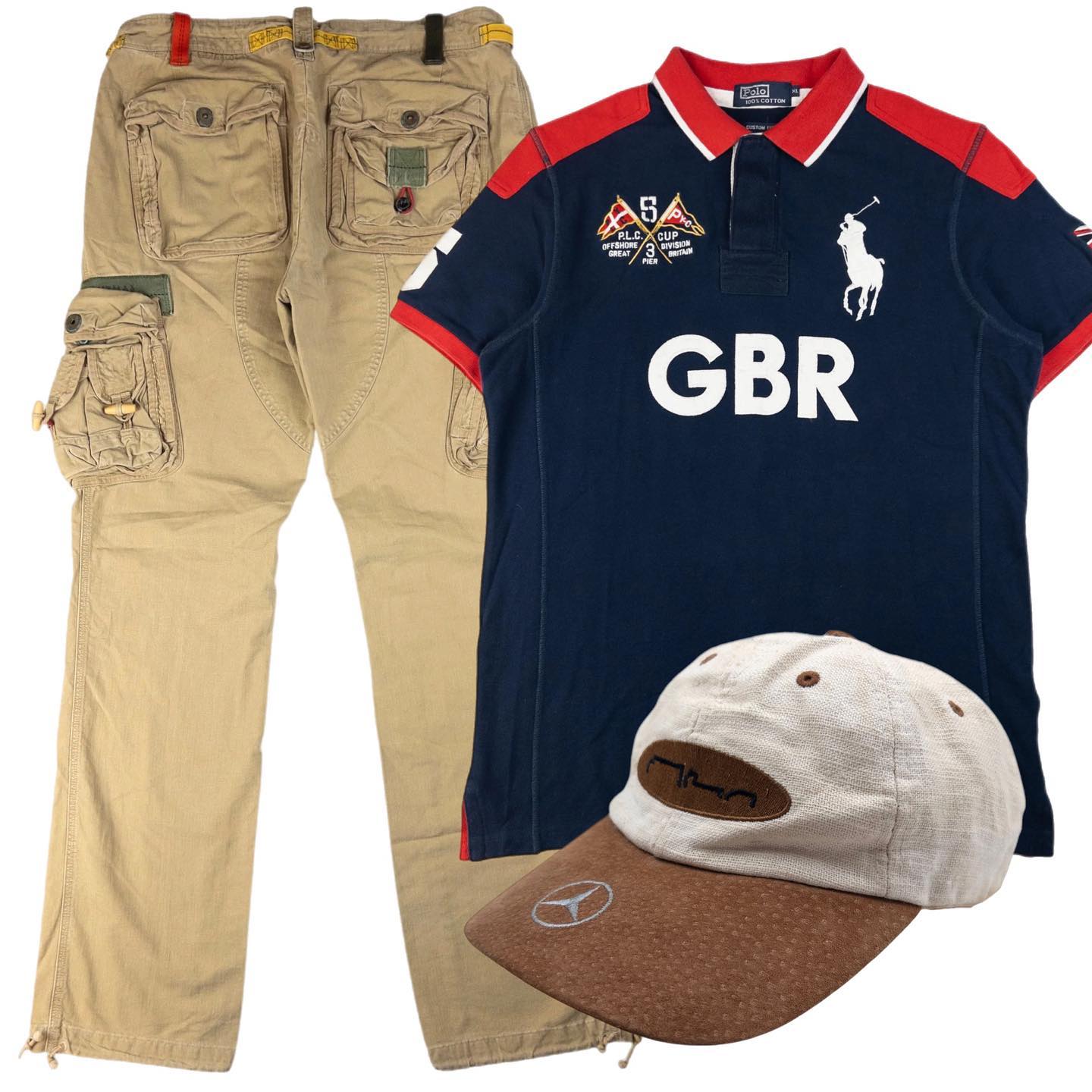 Vintage Polo Ralph Lauren Cargo Trousers Size W28 - 10