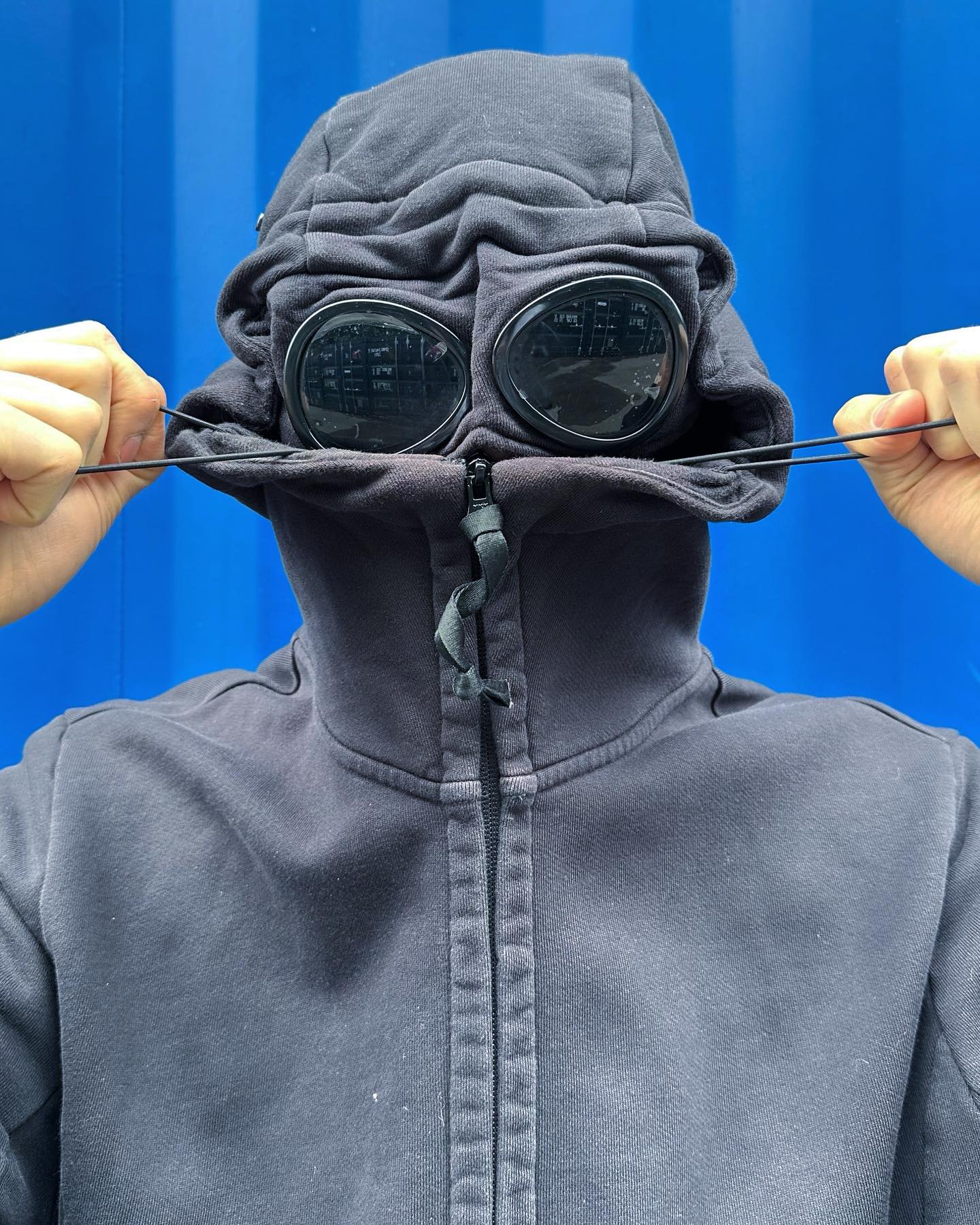Vintage CP Company Goggle Hood Zip Up Hoodie Size S - 10