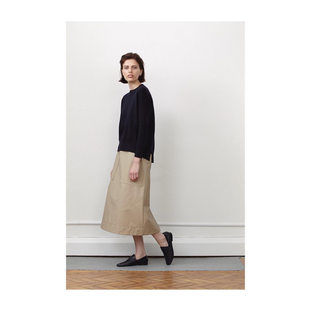 Agat Skirt in Bone - 8