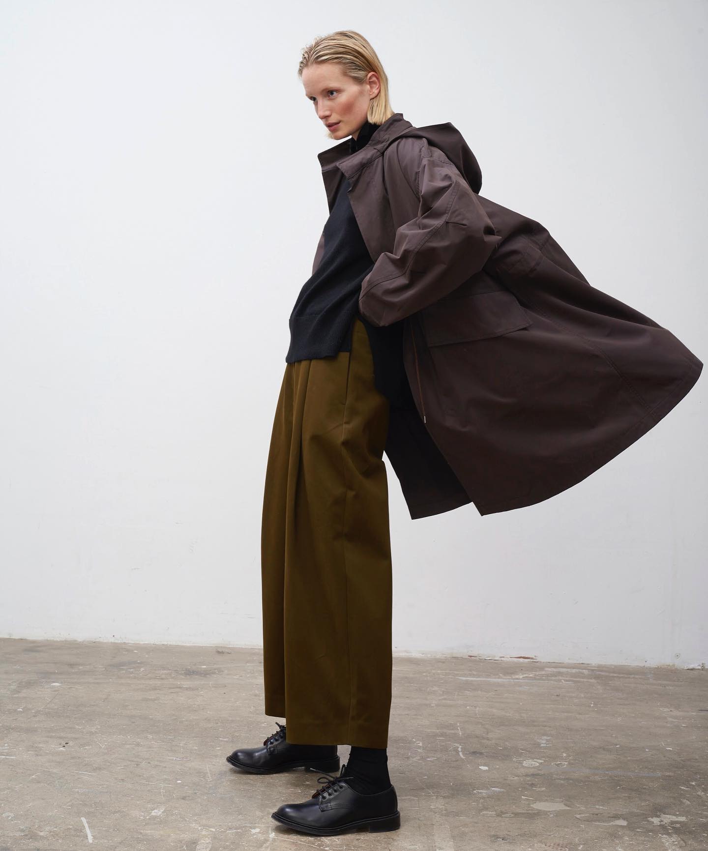 Lotus Coat in Mole - 10