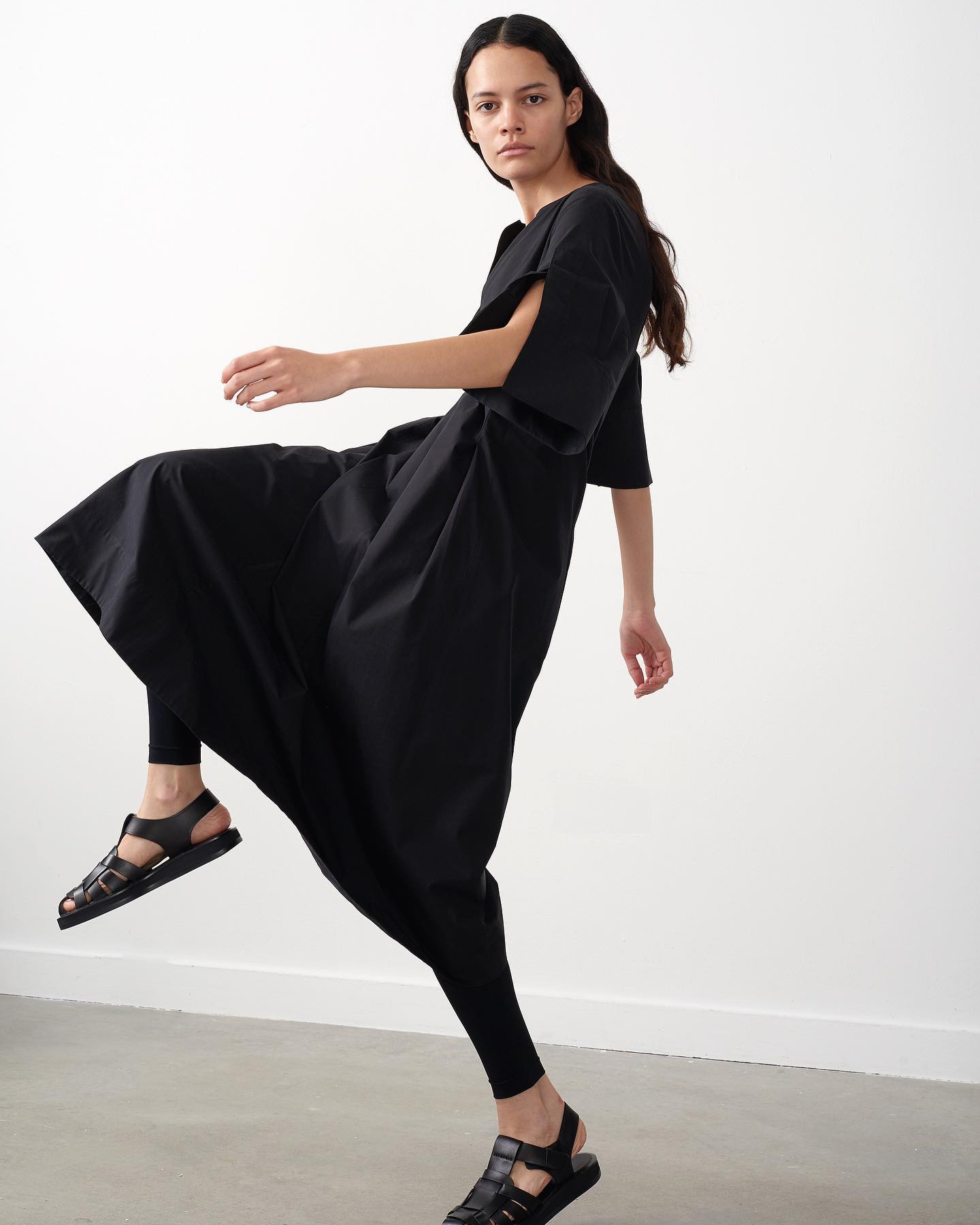 Simos Dress in Coal - 6