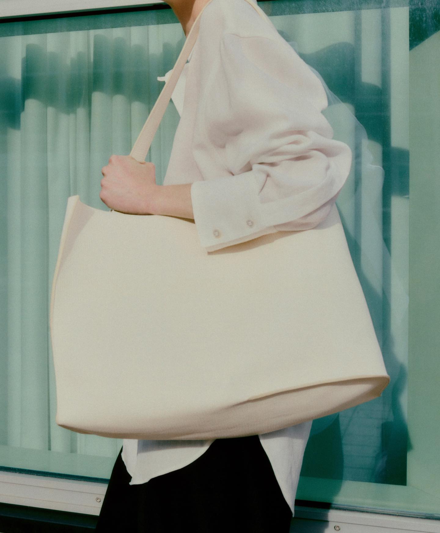 Small Tote in Dove - 7