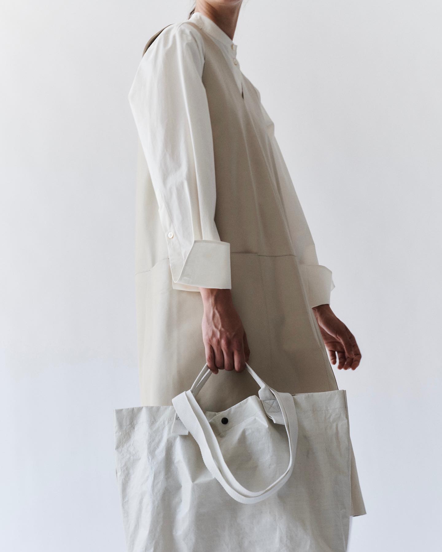 Small Tote in Dove - 6