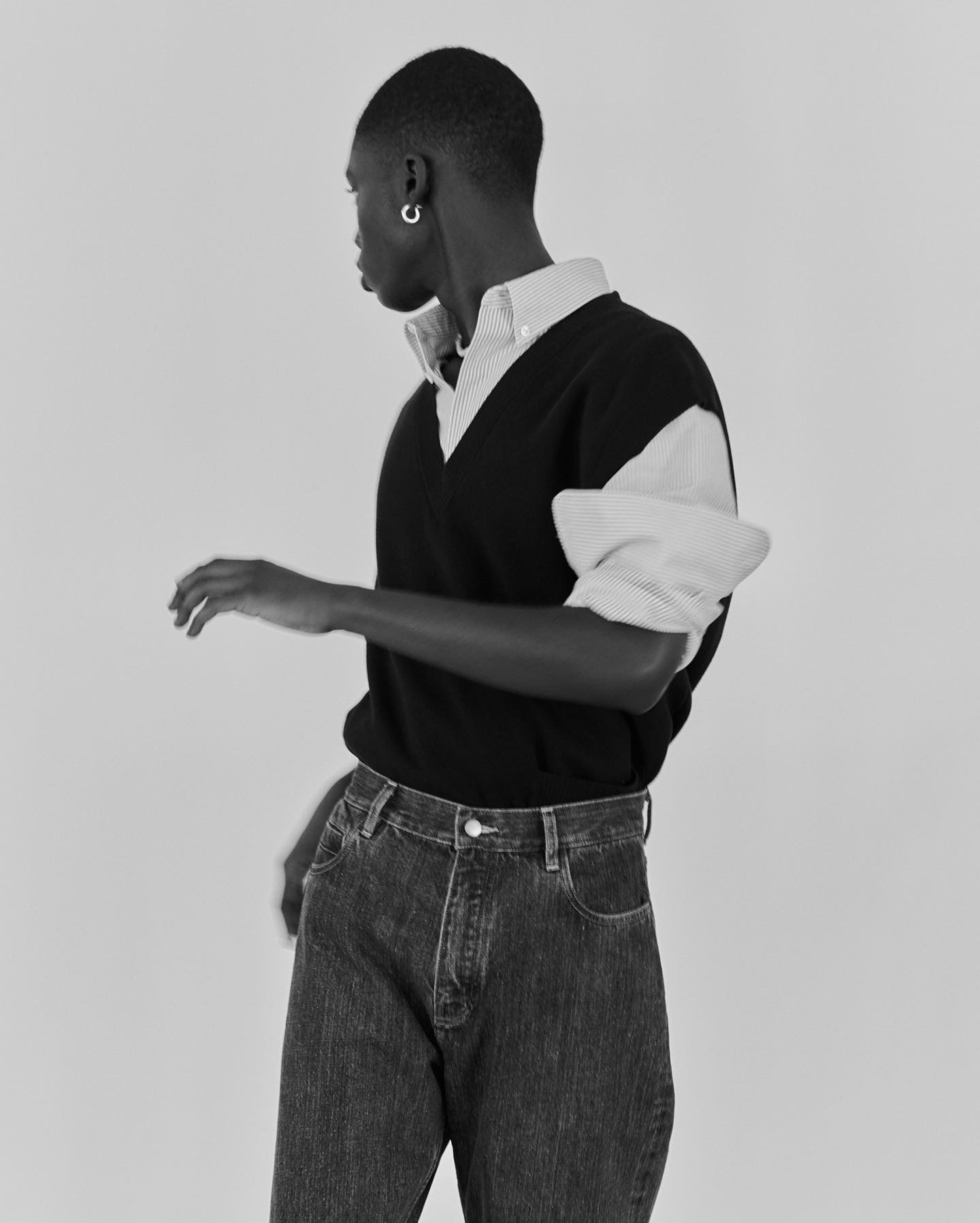 Windslow Denim Pant in Black Cowboy Crease - 7