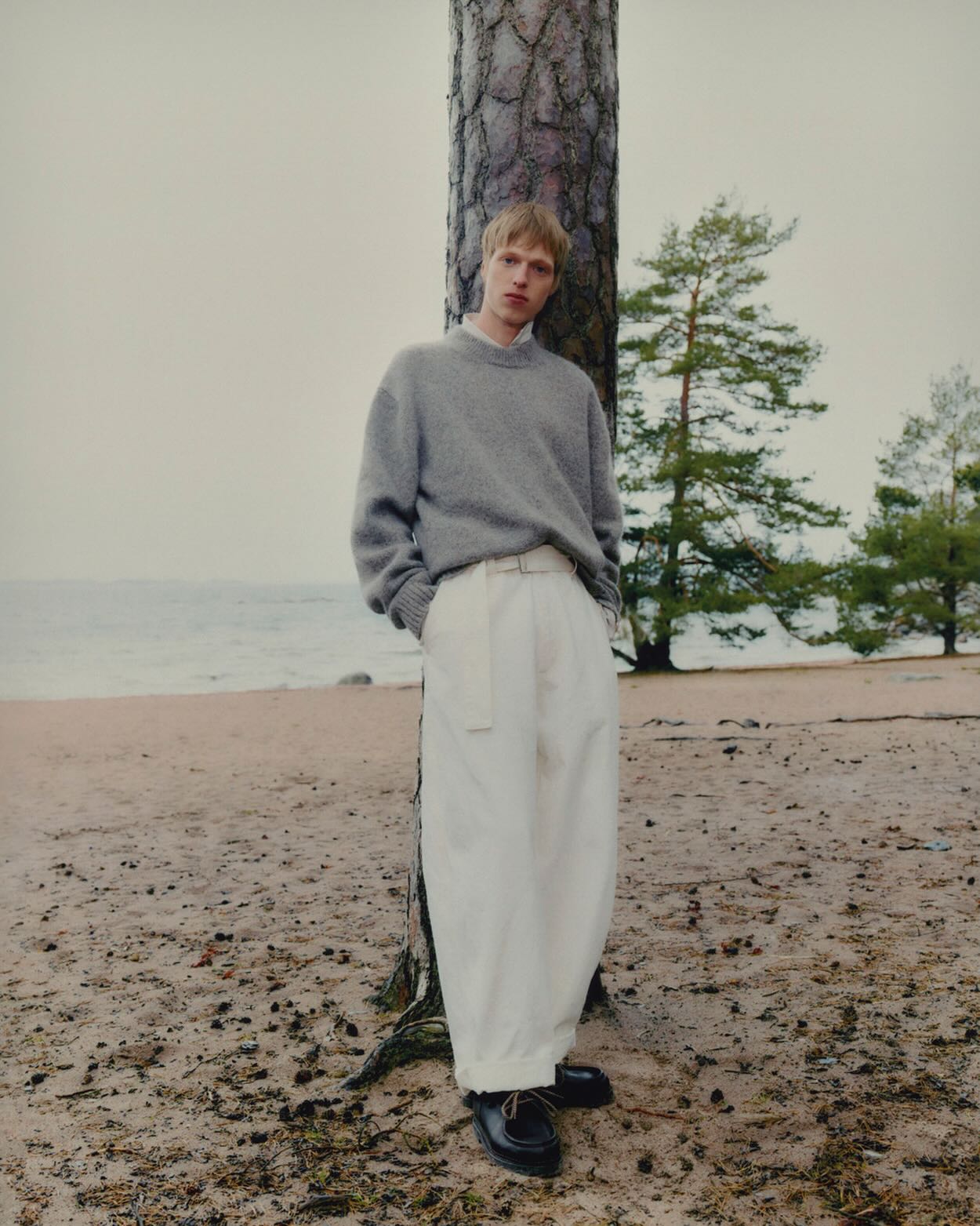 Nasser Pant in Chalk - 7