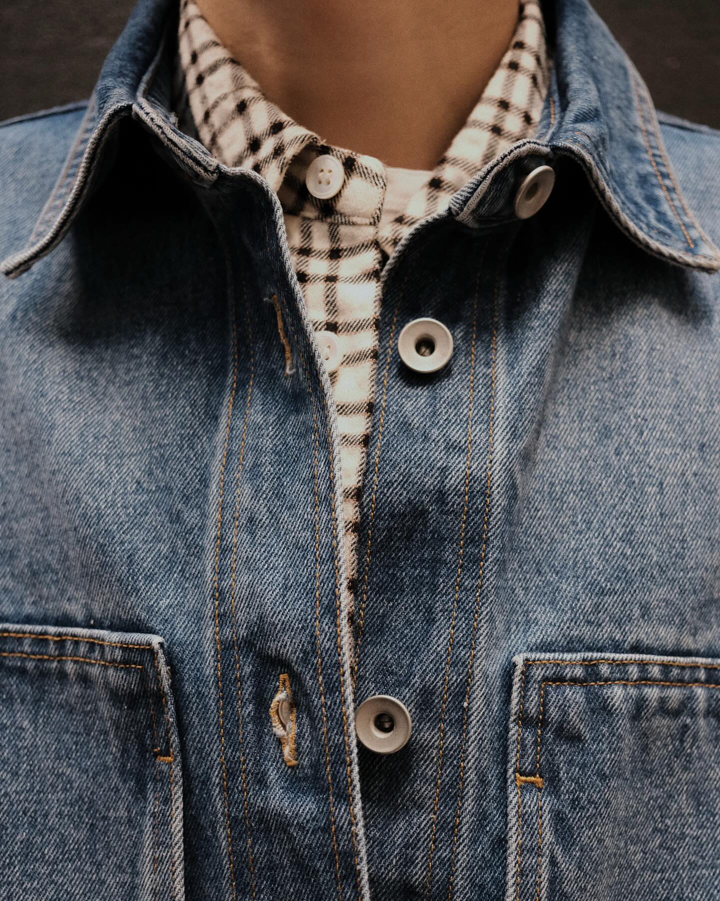 Derby Denim Jacket in Bleached Wash - 10