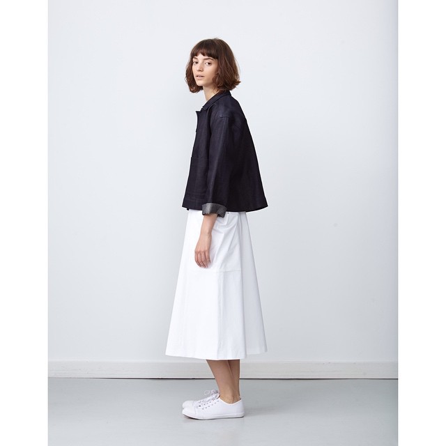 Oates Skirt in Darkest Black - 10