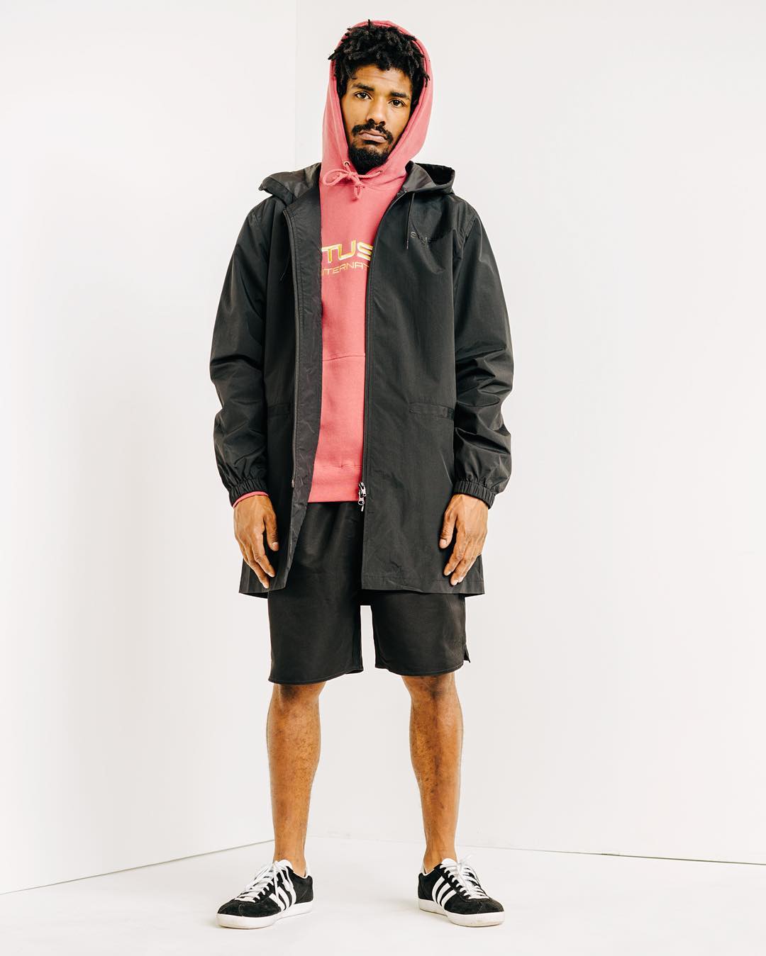 DOUBLE COTTON HOODED JACKET - 9