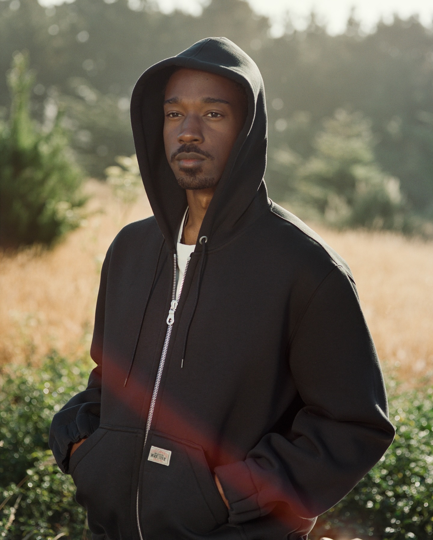 TEXTURED ZIP HOODED SWEATER - 7