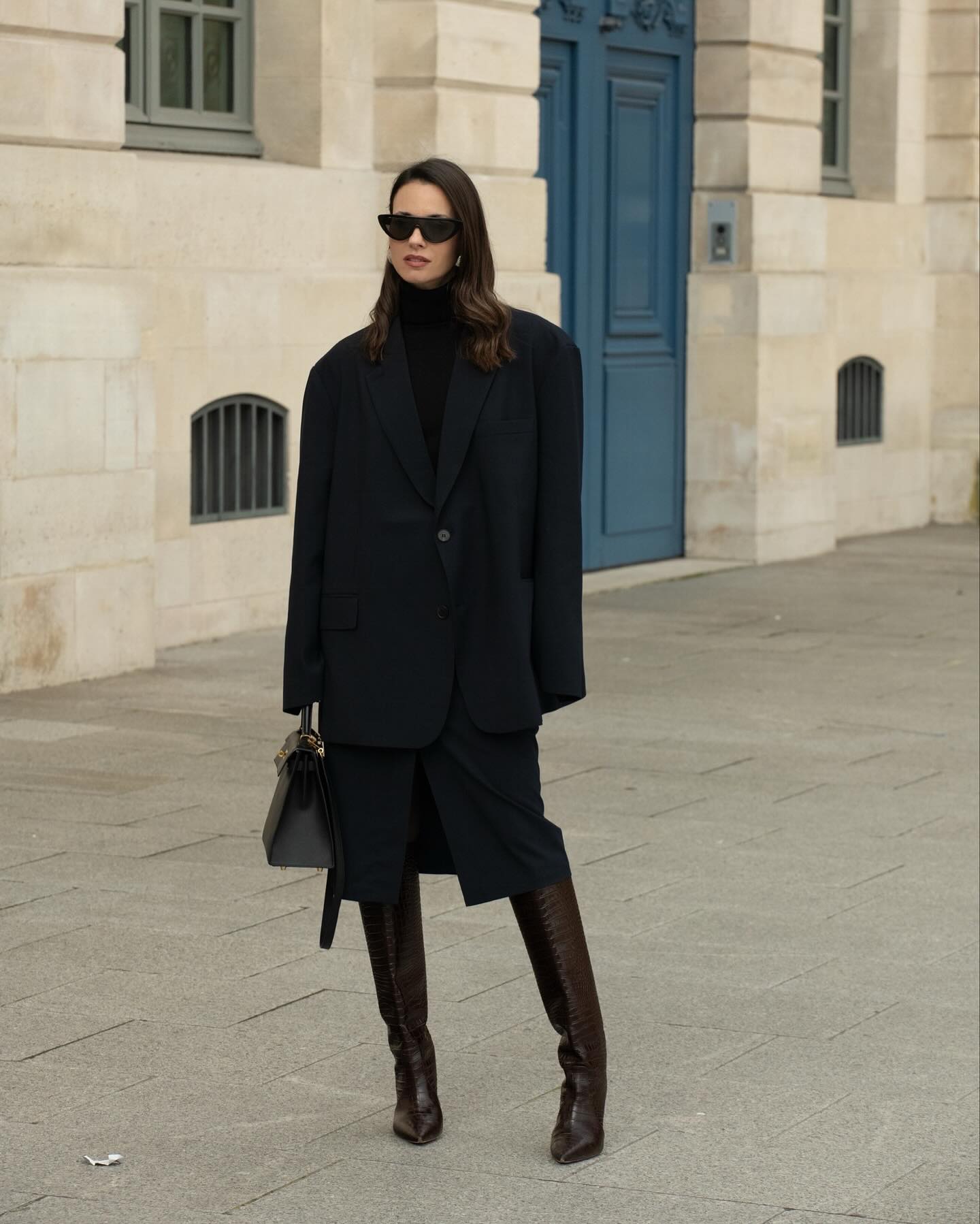 Gelso Oversized Blazer - Black - 11