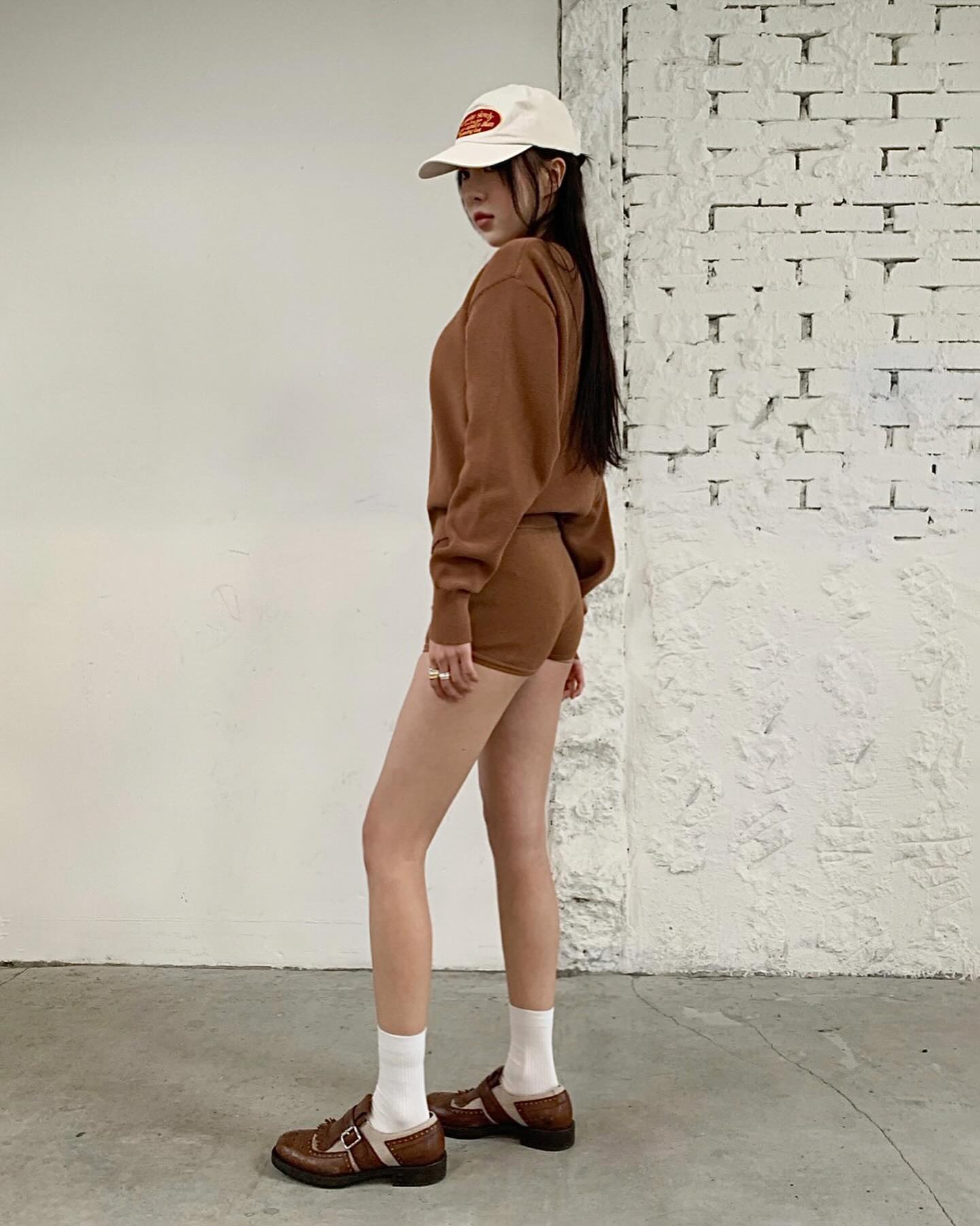 Brisbane Knit Mini Shorts - Brown - 8