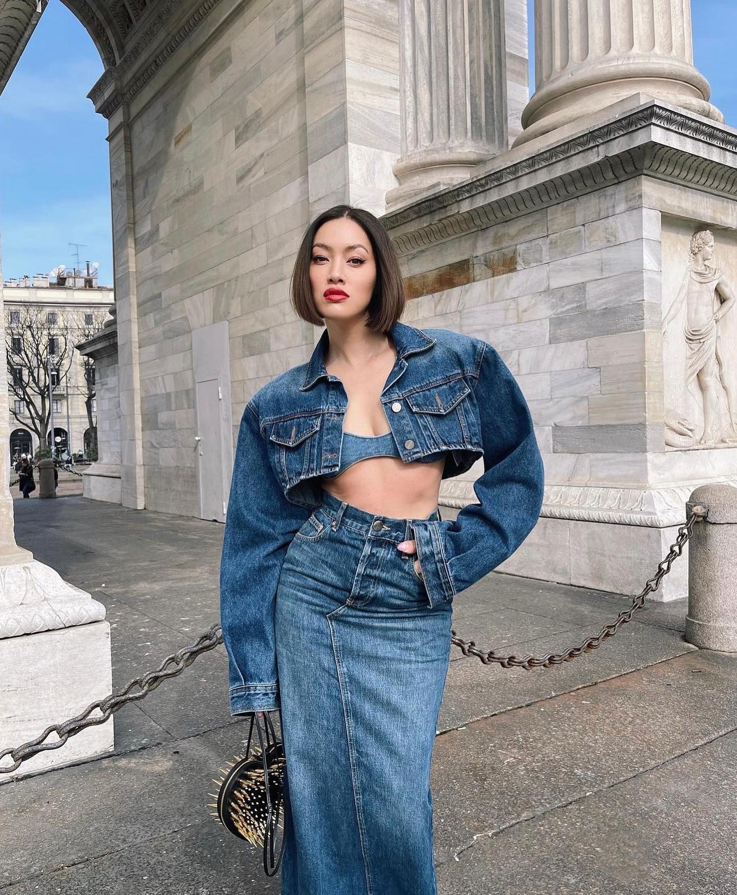 Connor Oversized Denim Jacket - Medium Wash - 6