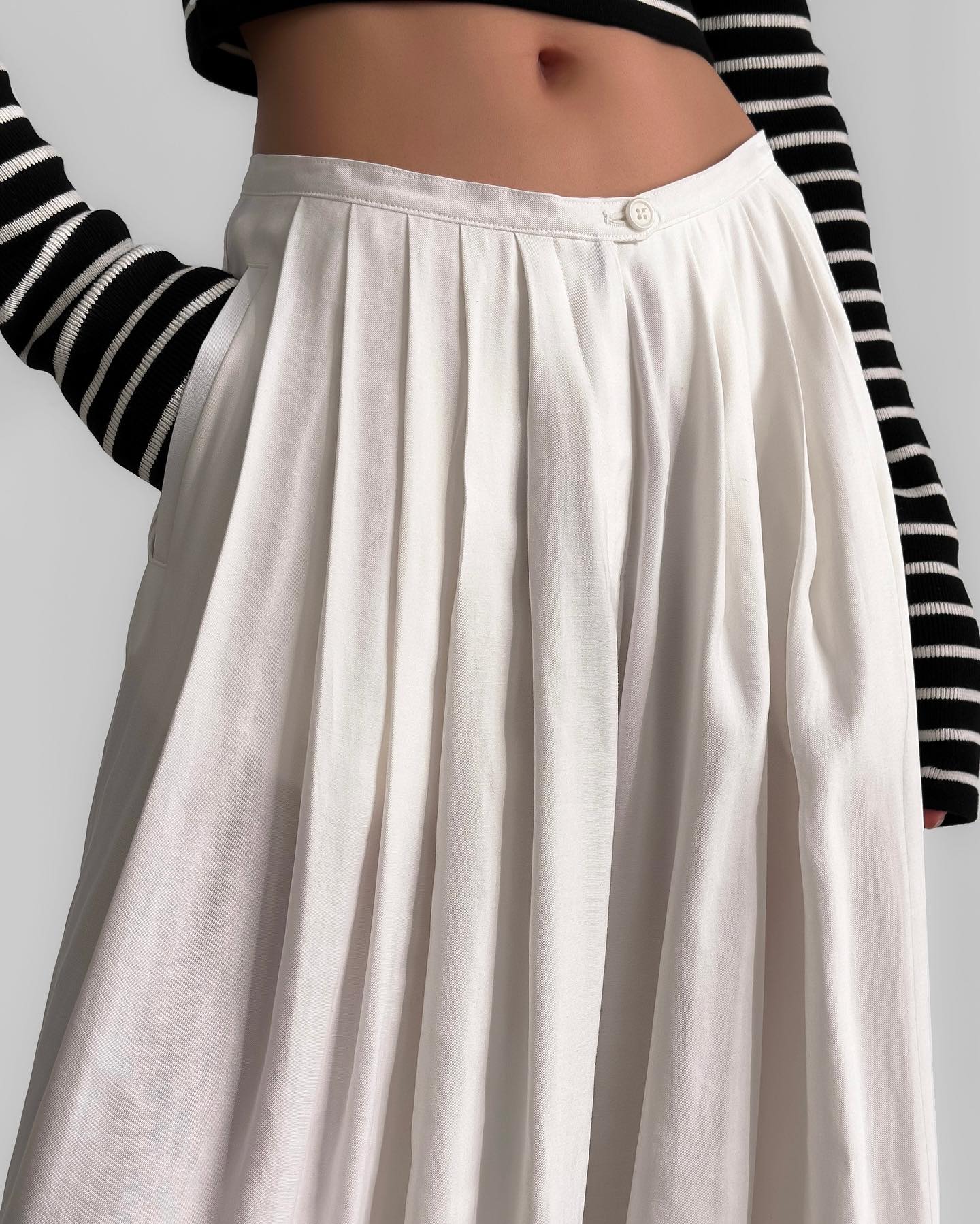 Elie Silk Fluid Maxi Skirt - Ivory - 6