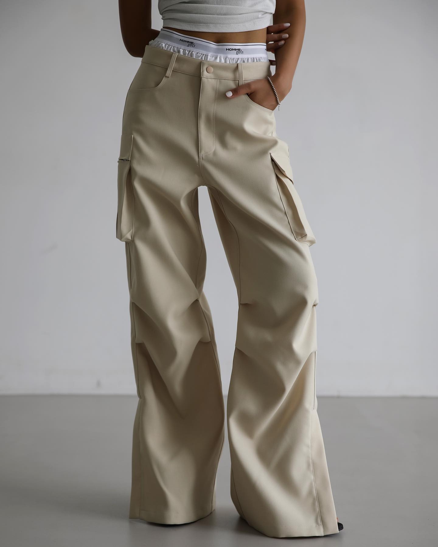 Geilo Barrel Leg Pants - Beige - 10