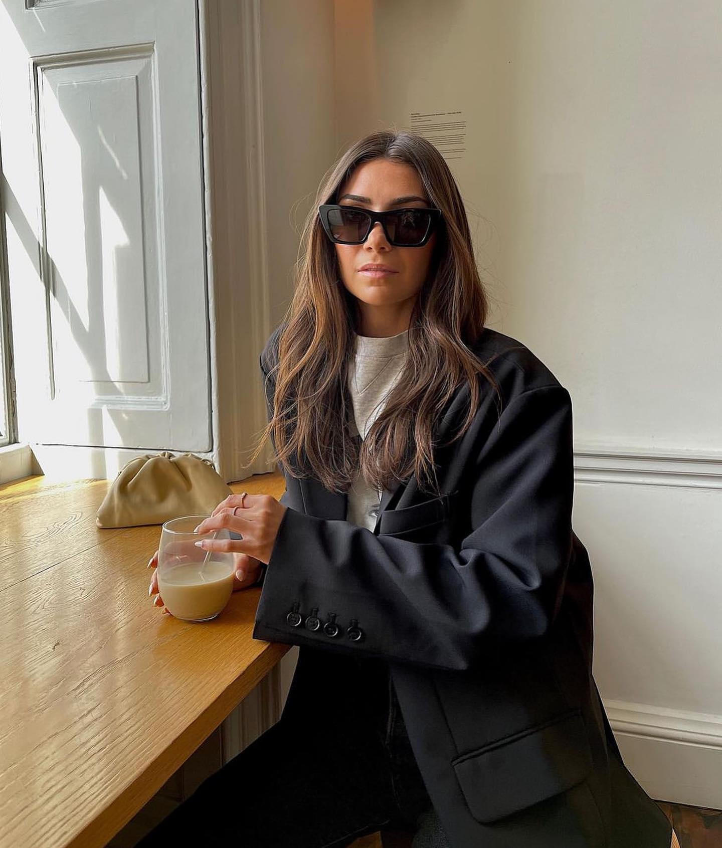 Frankie Oversized Boyfriend Blazer - Black - 6